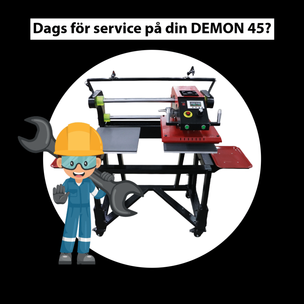Demon 45 service värmepress